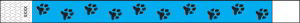 Tracks Neon Blue Tyvek Wristbands