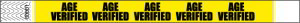 Age Verified Neon Yellow Tyvek Wristbands