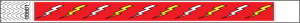 Lightning Bolts Tyvek Wristbands