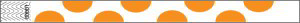 Half-Circle Neon Orange Tyvek Wristbands