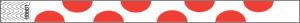 Half-Circle Neon Red Tyvek Wristbands