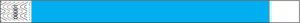 Neon Blue Custom Tyvek Wristbands