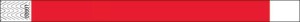 Neon Red Custom Tyvek Wristbands