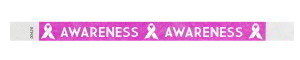 Pink Ribbons Tyvek Wristbands