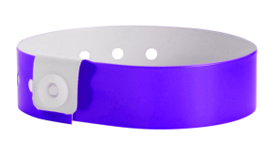 neon thin purple wristband